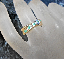 Bague  or jaune  9K  diamants