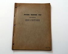 Notice technique Air France Boeing 707  Electricité Detection Incendie 1961