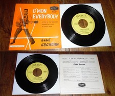Eddie Cochran – C'mon Everybody Rare ORG French EP London Rock&Roll 60'
