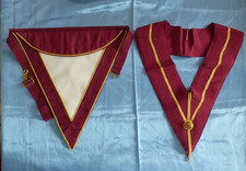 LOT TABLIER ET SAUTOIR DE L'ARCHE ROYALE FRANC MAÇONNERIE MAÇONNIQUE FRANC MAÇON