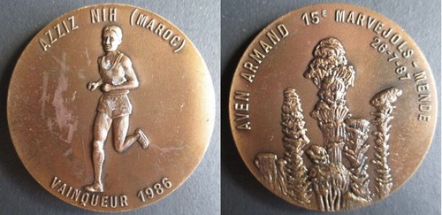 Lozère médaille 15e marathon - médaille,