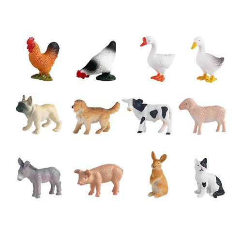 12x animaux ferme - de, la