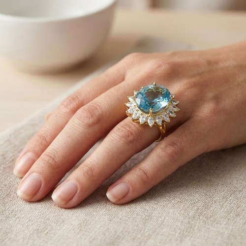Bague bijou fait main - , en