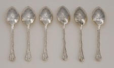 6 cuillères à moka décor