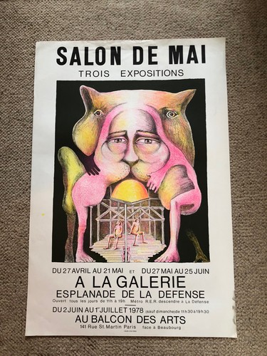 Superbe affiche lithographique - superbe,