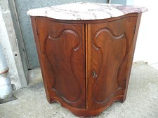 Encoignure 18ème, XVIII, meuble d'angle, meuble de coin, galbée, noyer 