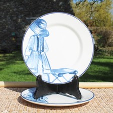 Lot de 2 assiettes plates Guy