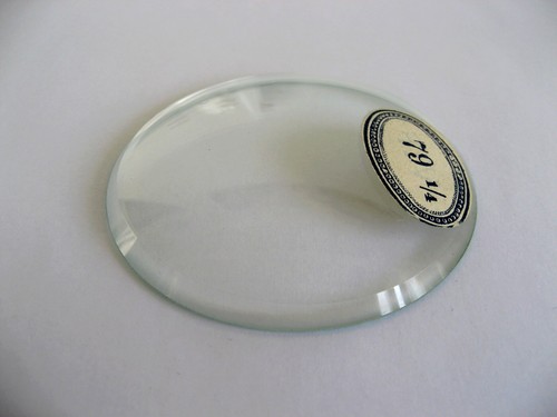 Verre bombé biseauté 65 - verre,