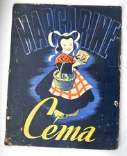 ANCIEN CARTON MARGARINE CEMA A.MAILLARD & CIE A BONDUES NORD DEPUIS 1895