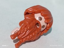 PLAYMOBIL TÊTE BARBE ROUSSE