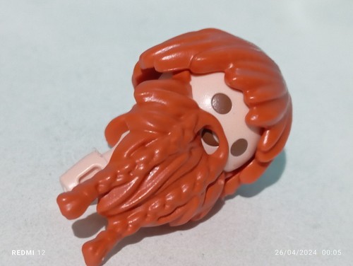 Playmobil tête barbe - barbe, rousse