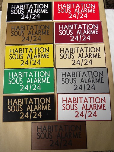 Plaque gravée habitation - plaque, sous