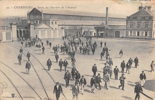 Cpa cherbourg sortie - cherbourg,