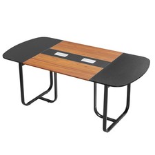 Uimoso Table de réunion ovale 1800 mm pour 6 à 8 personnes