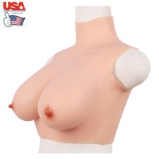US C-G Cup Crossdresser Silicone Breast Forms Fake Boobs Mastectomy Transvestite