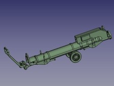 Set de 4 chariots ABG au 1/72 pour maquettes et dioramas