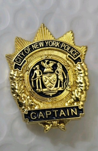 Nypd captain mini badge - nypd,