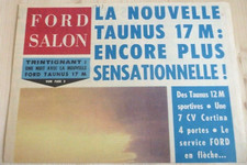 1963 FORD TAUNUS 17M ANGLIA CORTINA Catalogue Brochure Prospekt Dépliant French
