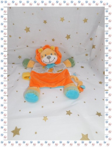 Doudou semi plat lion - -,