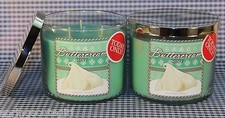 2 Bath & Body Works BUTTERCREAM MINT 3-Wick 14.5 oz Candle Cupcake BLACK FRIDAY