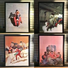 AKIRA poster lot de 4 pièces Katsuhiro Otomo 40 x 50 cm Anime Manga movie Retoro