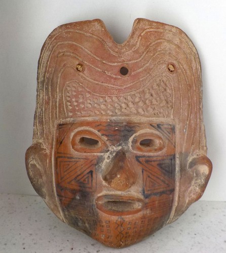 Masque terre cuite art - en,