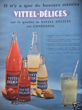 PUBLICITÉ PRESSE 1958 VITTEL