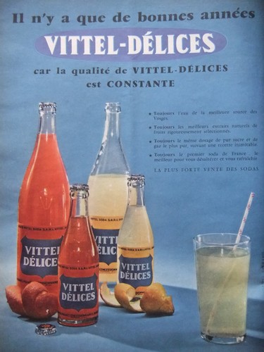 Publicité presse 1958 vittel - publicitÉ,