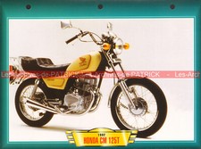 HONDA CM 125 T CM125 CM125T 1992 (1978-2001) : Fiche Moto #001090