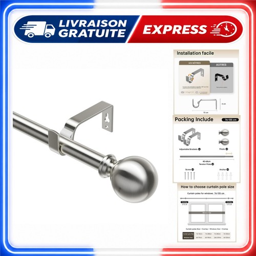 Tringle rideaux extensible - tringle, à