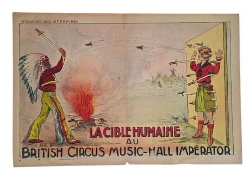 Affiche cirque knife thrower - cirque,,