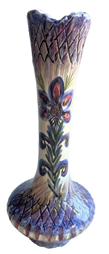 Vase soliflore vintage signé - soliflore,