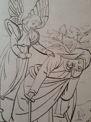 Dessin sign achille deveria - sign,