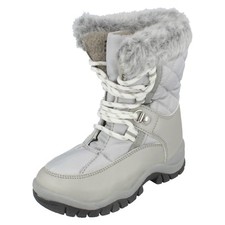 Bottes De Neige Pour Filles Spot On En Argent