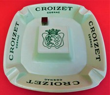 Vintage Cendrier coupelle publicitaire Cognac CROIZET