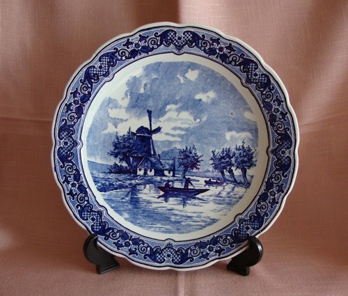 Grand plat mural faïence - grand,