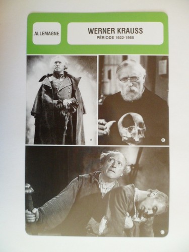 Carte fiche cinema werner - carte,
