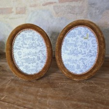 Lot de 2 Cadres Photo Ovale