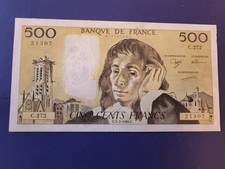 Billet 500 Francs Pascal 1988 ( Sans Epinglage)