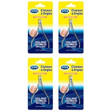 [10058005-4] SCHOLL Lot de 4 Ciseaux à Ongles de pieds Coupe Nette et Précise...