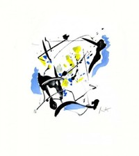 Jean Miotte, lithographie originale Mélopée 2 Original lithograph Jean Miotte