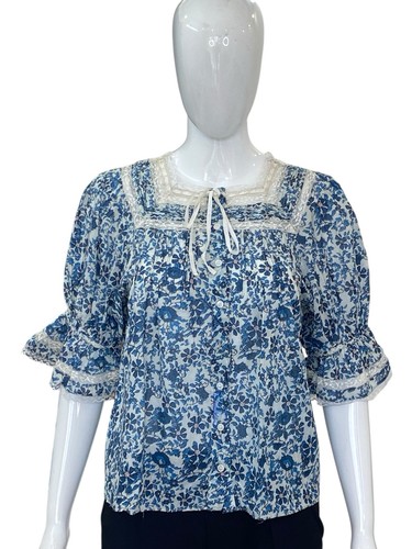 Blouse tunique volants - À, en