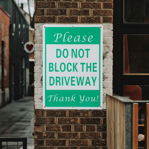 Plaque interdiction - plaque, de