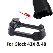 Porte-magasin évasé en alliage d'aluminium pour Glock 43X/48 anodisé noir