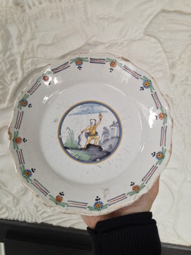 Belle assiette faïence - belle,