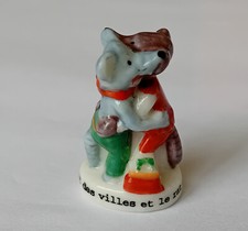 FEVE "FABLES DE LA FONTAINE -AUCHAN 2006" -LE RAT DES VILLES & LE RAT DES CHAMPS