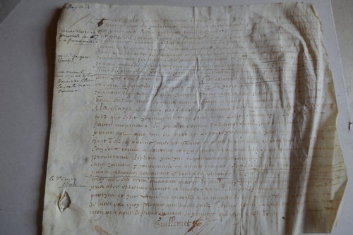 1644 parchemin seignerie - seignerie, de