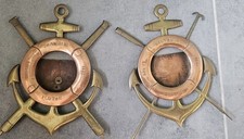 Rare Cadres Photos Anciens Souvenir De Marin Brest Toulon 1933 Bateau Tranchée