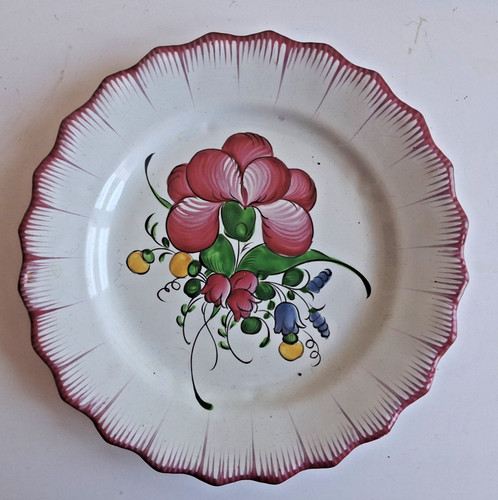 Motif floral assiette xixe - motif,