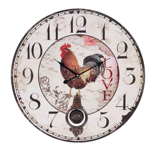 Horloge murale ronde pendule - murale,